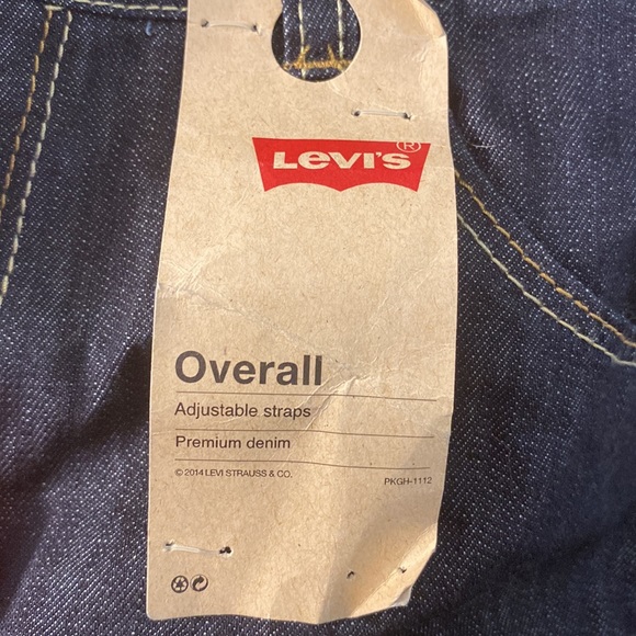 Levi’s Dark Wash Overalls Size 14 NWT - Picture 4 of 12